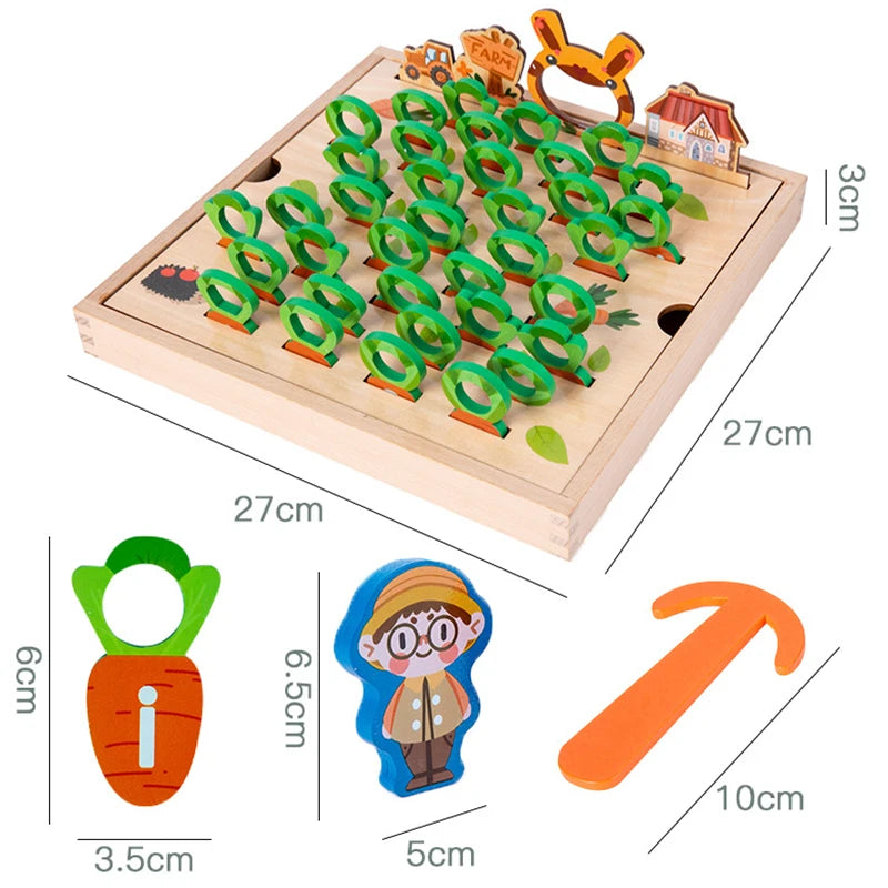Wooden Carrot Garden