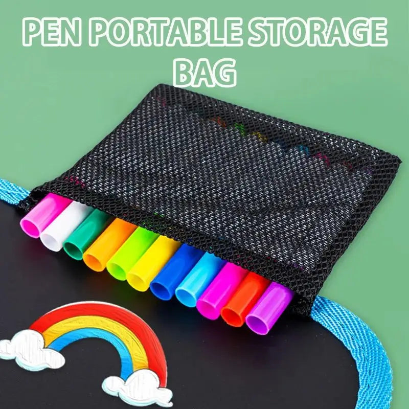 Wipe-Clean Drawing Book + 6 Markers