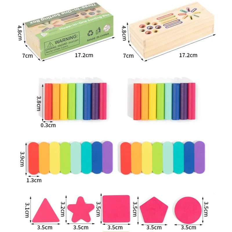 Wooden Shapes & Colours Board