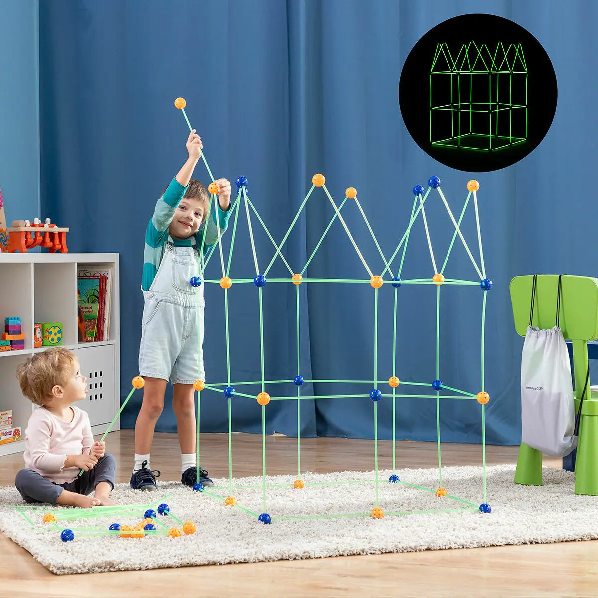 Glow Fort – Glow-in-the-Dark Den Builder