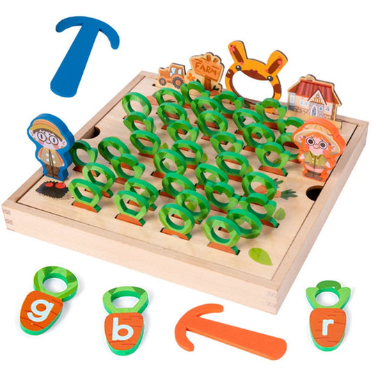 Wooden Carrot Garden