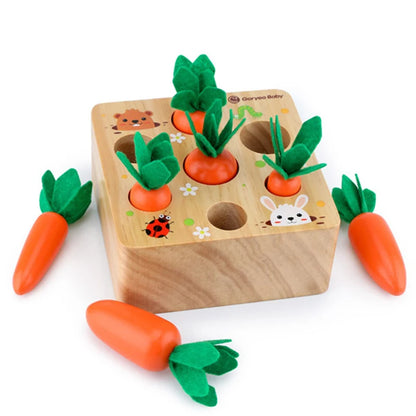 Wooden Carrot Harvest Blocks