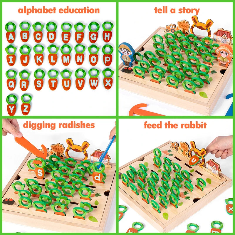 Wooden Carrot Garden