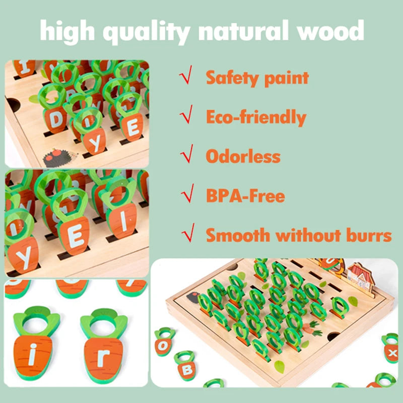 Wooden Carrot Garden
