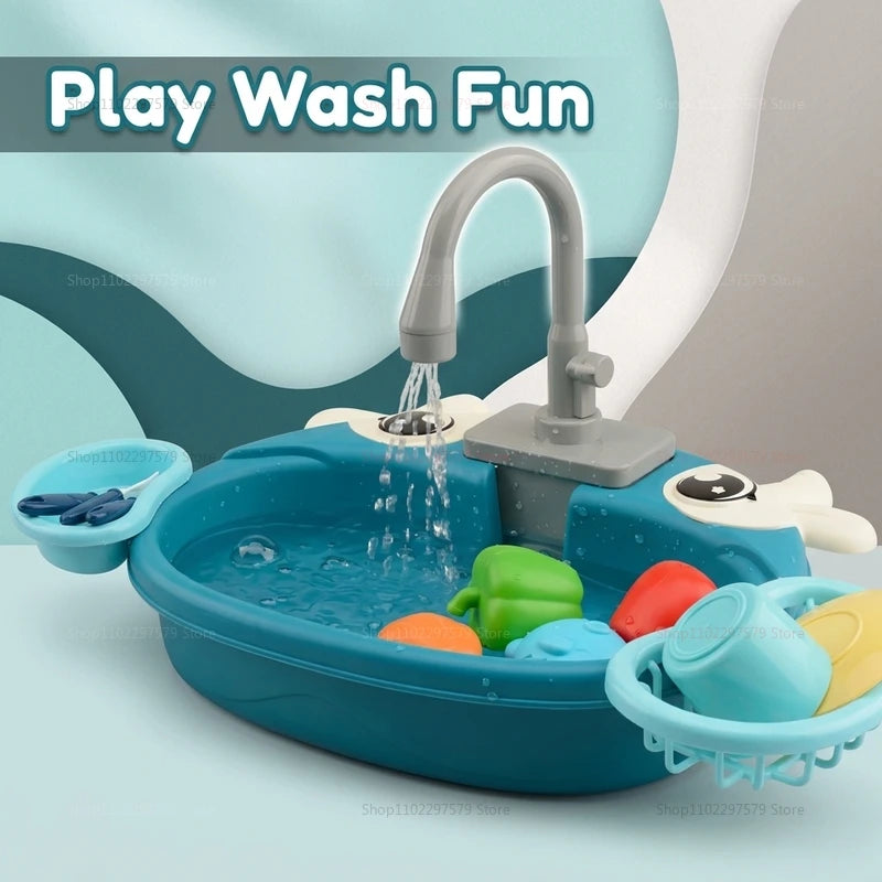 Kids' Play Sink with Running Water