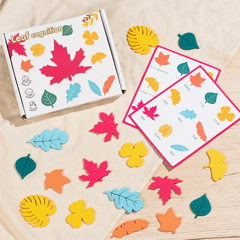 Wooden Leaves Matching Board