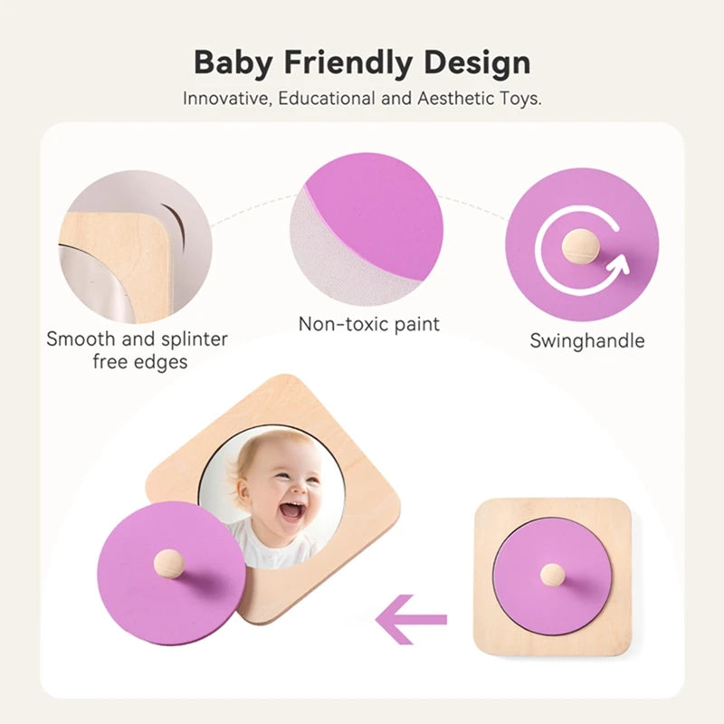 Baby's First Wooden Mirror