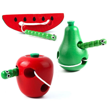 Hungry Worm Wooden Puzzle