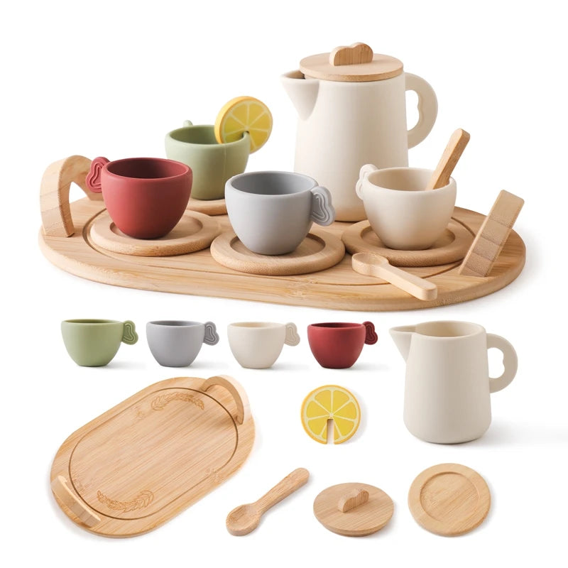 Wooden Tea Party Set