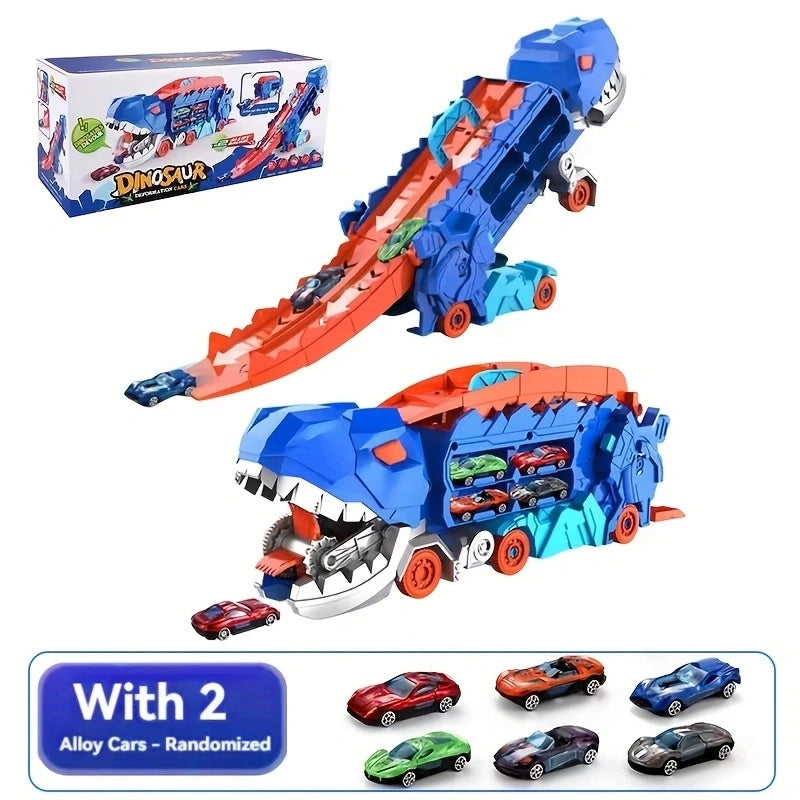 Dino Garage Car Track