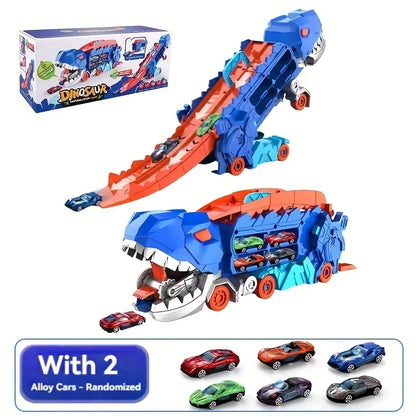 Dino Garage Car Track