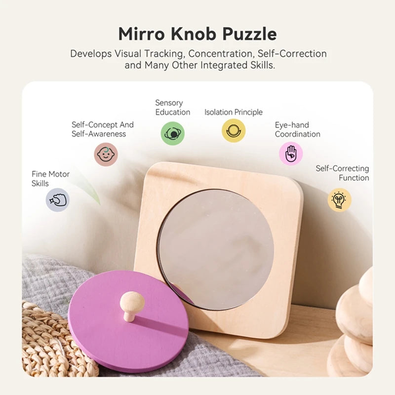 Baby's First Wooden Mirror