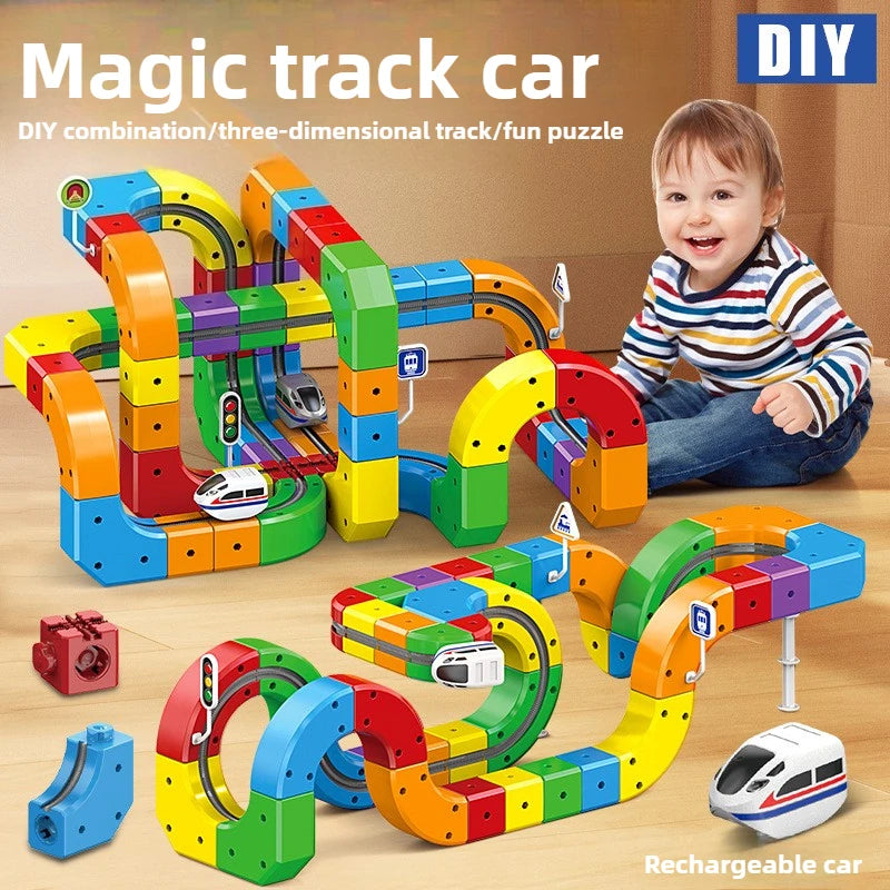 Puzzle Train Track Set