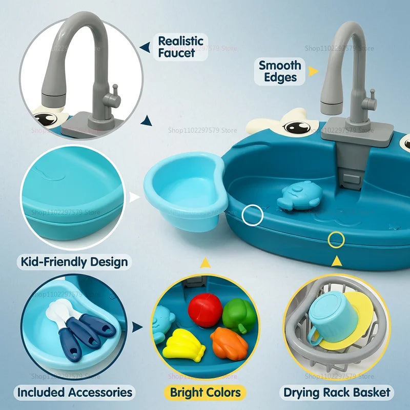 Kids' Play Sink with Running Water