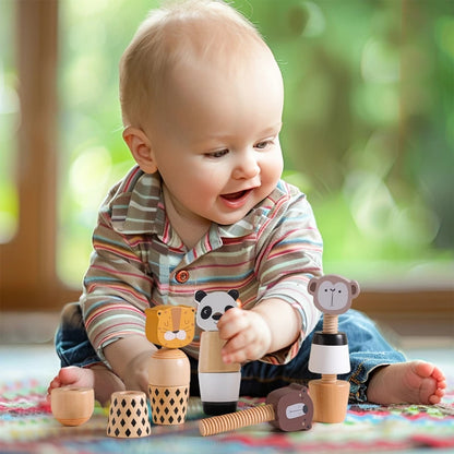 Wooden Screw & Bolt Animal