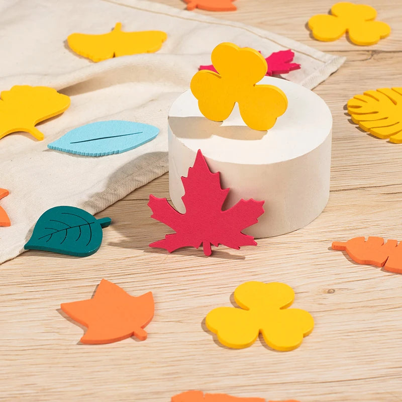 Wooden Leaves Matching Board