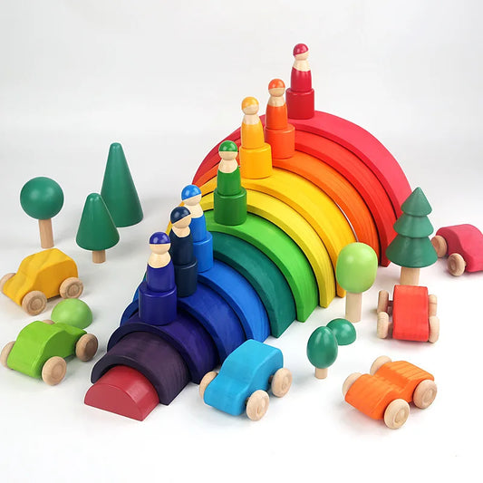 Wooden Rainbow Stacker