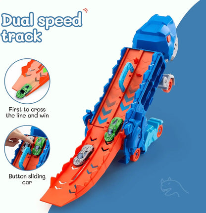 Dino Garage Car Track