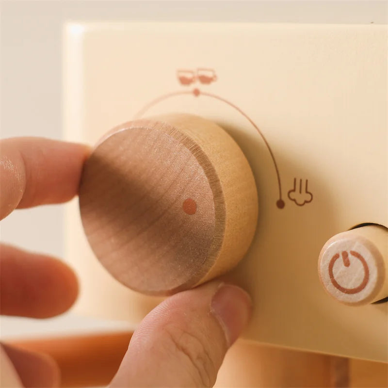 Wooden Coffee Machine Play Set