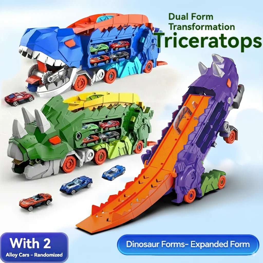 Dino Garage Car Track