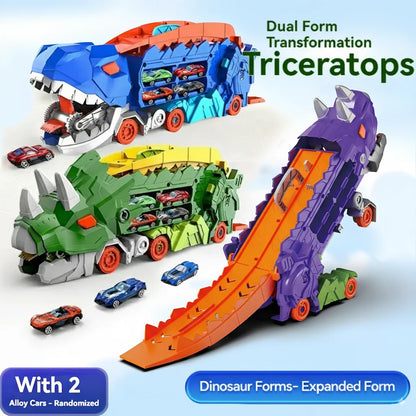 Dino Garage Car Track