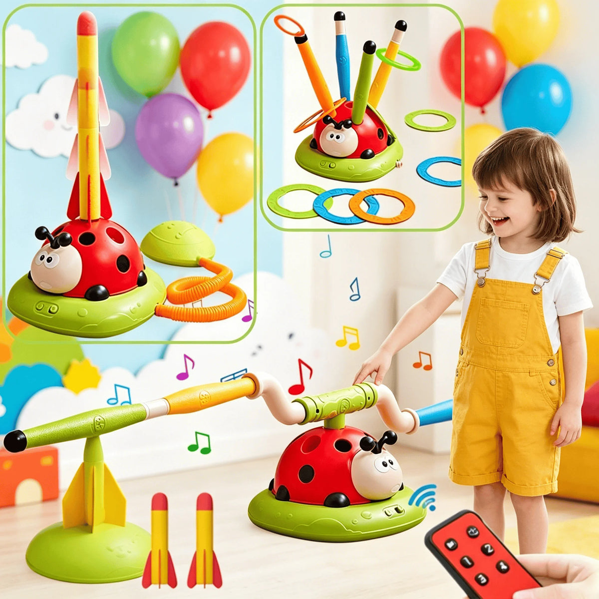 3-in-1 Ladybug Activity Toy
