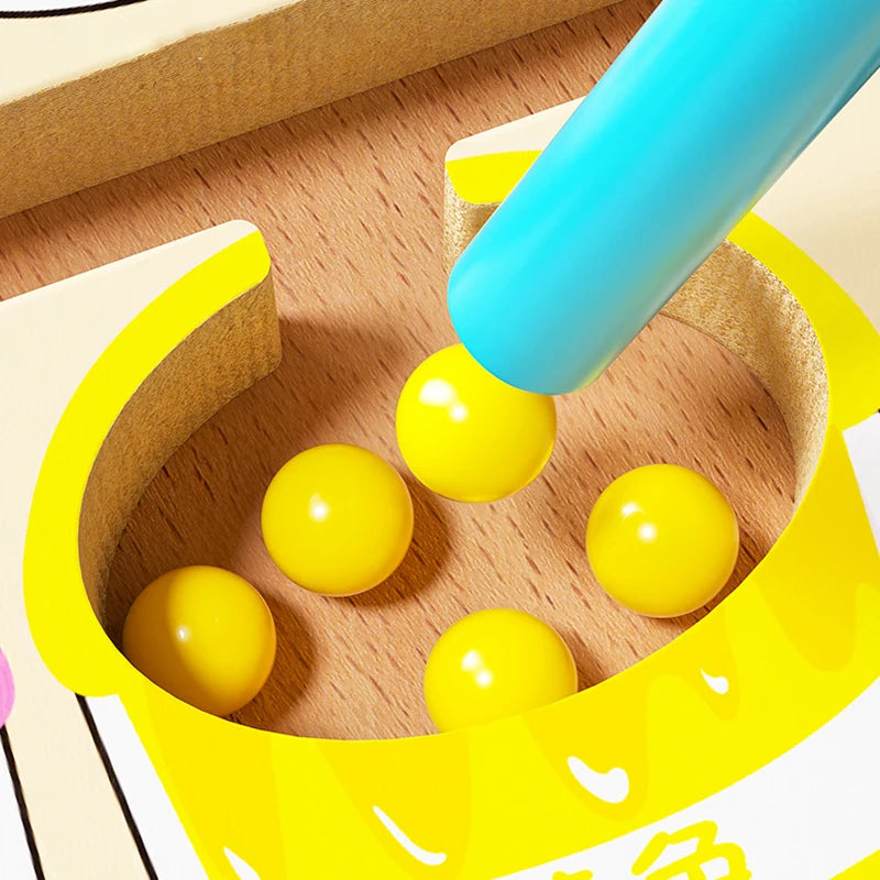 Wooden Magnetic Colour Maze