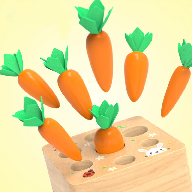 Wooden Carrot Harvest Blocks