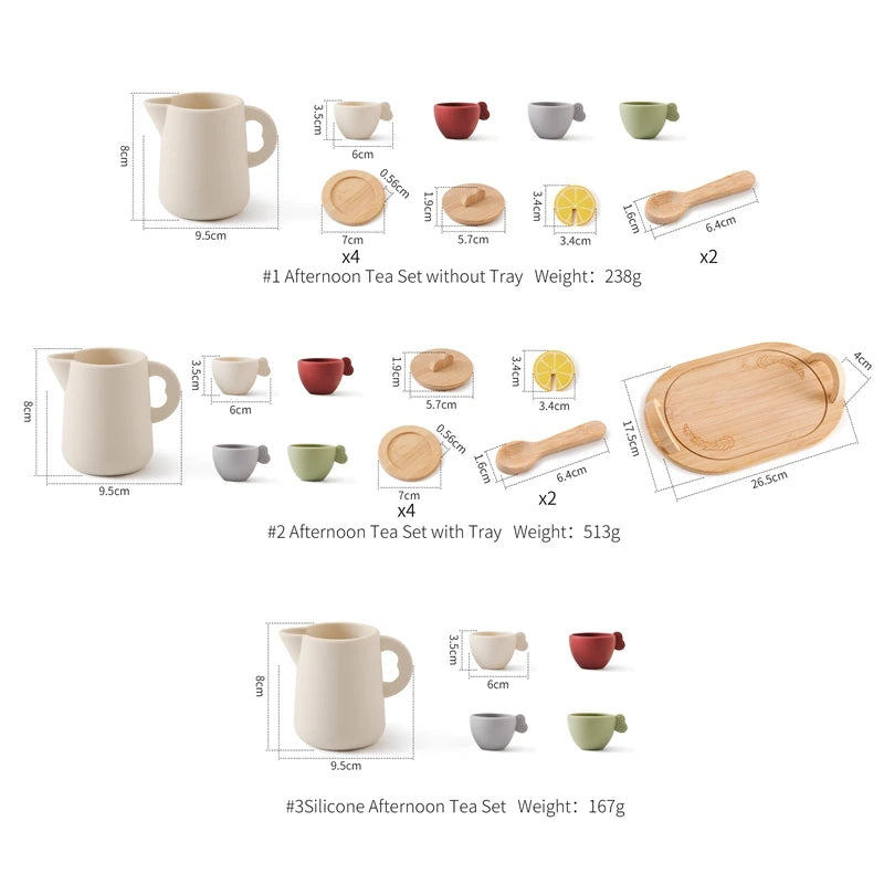 Wooden Tea Party Set