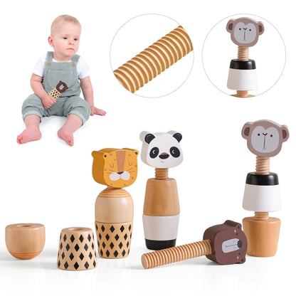 Wooden Screw & Bolt Animal