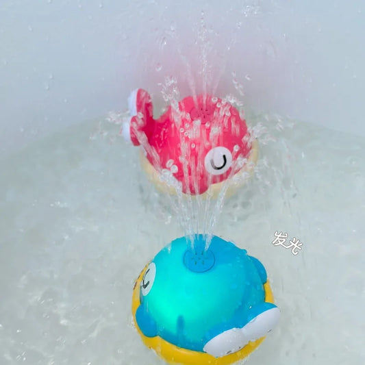 Light-Up Fountain Whale Bath Toy