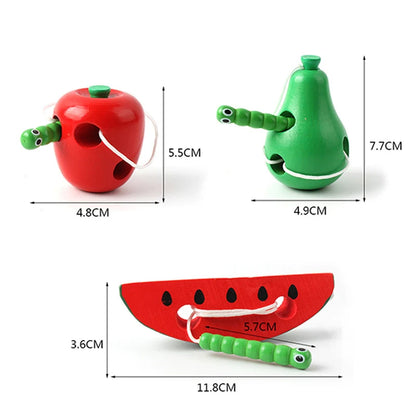 Hungry Worm Wooden Puzzle