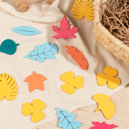 Wooden Leaves Matching Board