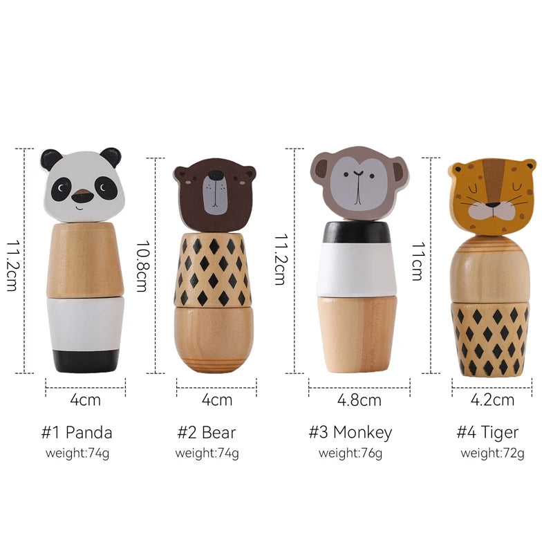Wooden Screw & Bolt Animal