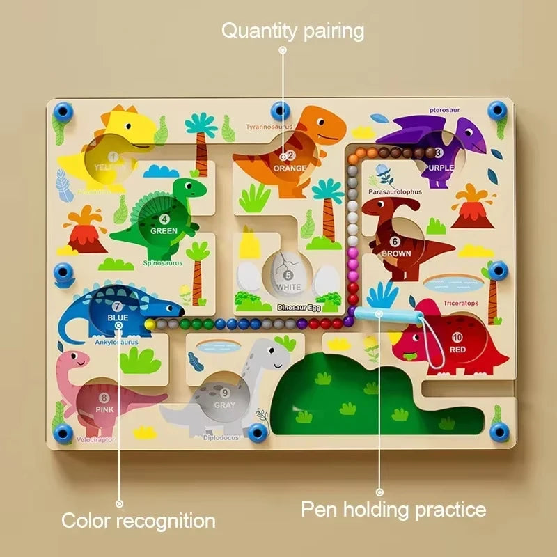 Wooden Magnetic Colour Maze