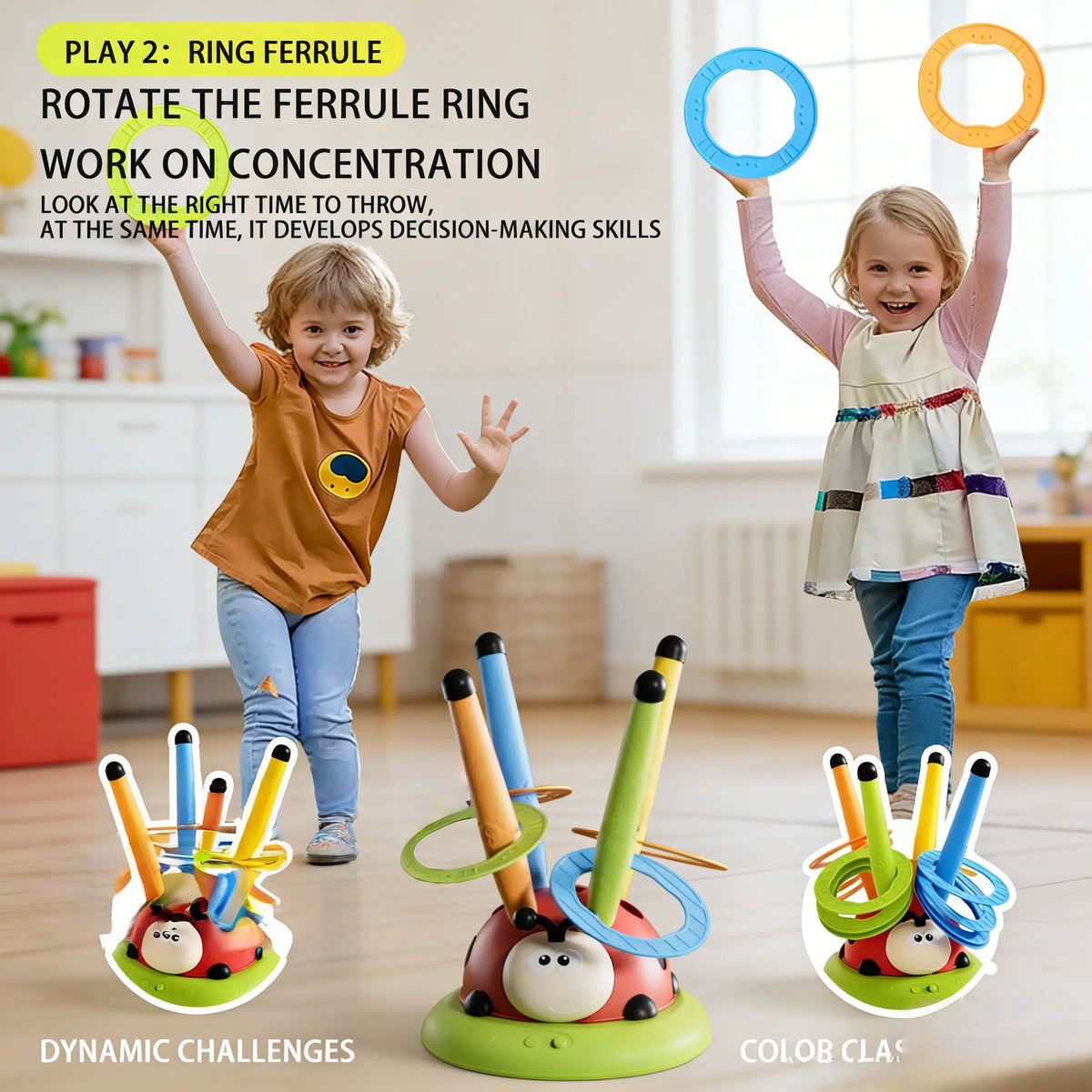 3-in-1 Ladybug Activity Toy
