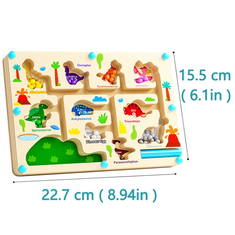 Wooden Magnetic Colour Maze