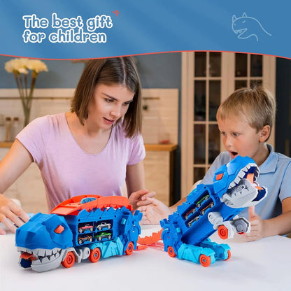 Dino Garage Car Track
