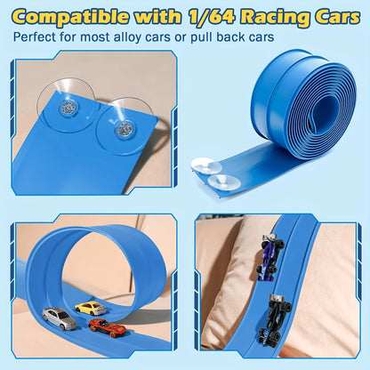 Bendy Race Track + 4 Cars