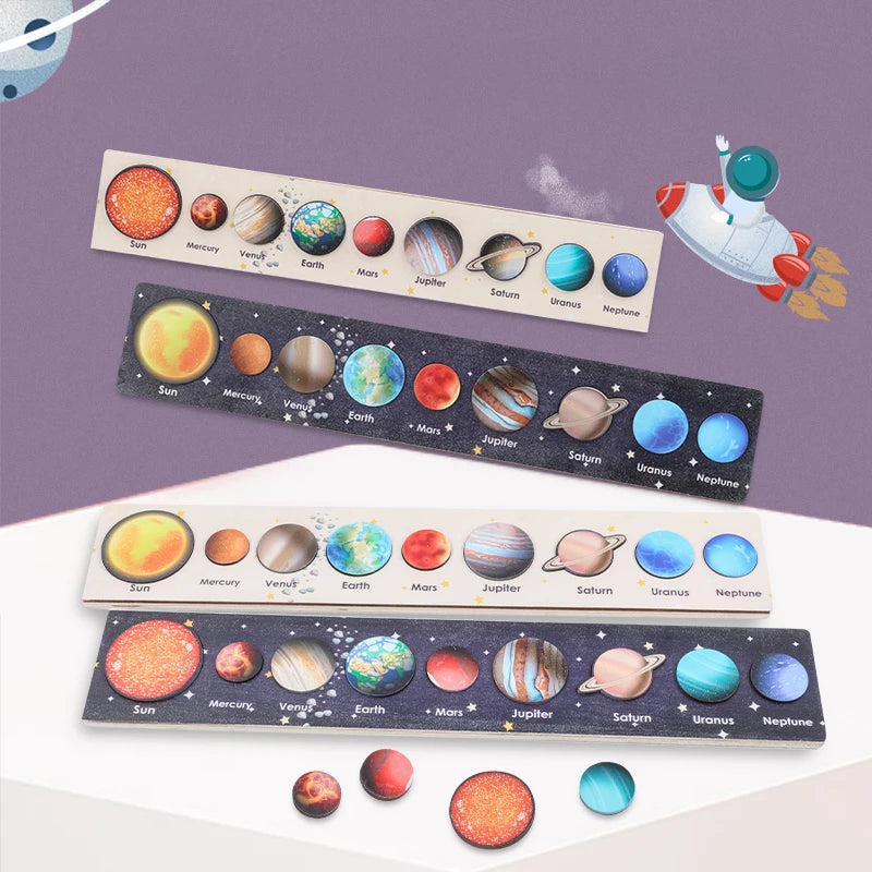 Wooden Solar System Set