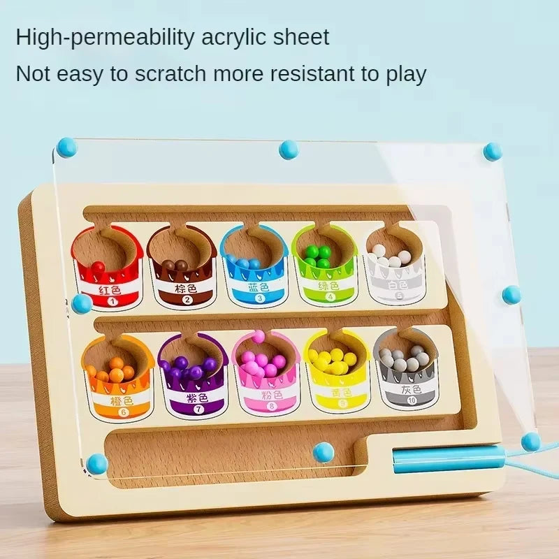 Wooden Magnetic Colour Maze