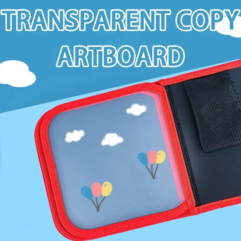 Wipe-Clean Drawing Book + 6 Markers