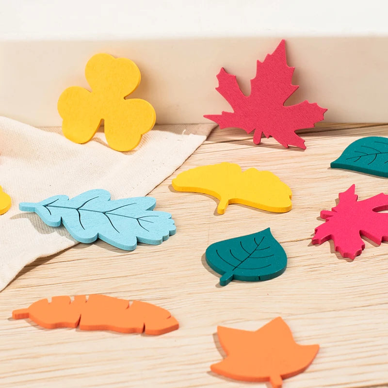 Wooden Leaves Matching Board